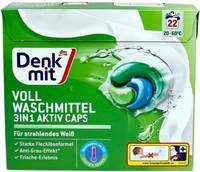 Капсулы для стирки Denkmit Vollwaschmittel 3 in 1 Aktiv Caps 4066447792959 22 шт