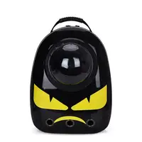 Рюкзак для переноски животных с иллюминатором CosmoPet для кошек и собак Black Monster