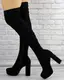 Женские ботфорты Fashion Gina 1285 36 размер 23,5 см Черный