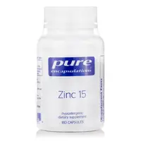 Витамины и минералы Pure Encapsulations Zinc 15 mg, 180 капсул