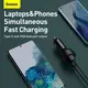 Адаптер автомобильный BASEUS Superme Digital Display PPS Dual Quick Charger Car Charger |1USB/1Type-C, 5A, 65+30w, QC/PD| (CCZX-01)