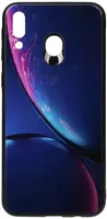 Чехол-накладка TOTO Print Glass Space Case Samsung Galaxy M20 Blue