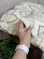 Покрывало евро двустороннее из многослойного муслина L&M Home Textiles 19950 200х220 см серое