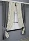 Комплект (2шт. 0,95 х1,7м.) коротких штор, блэкаут. Цвет серый с бежевым. Код 032дк 12-0009
