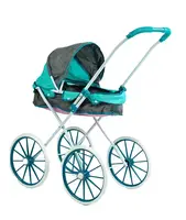 Тележка для кукол TK Union Group, складная конструкция, сумочка. Blue and gray (153363)