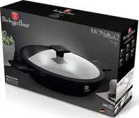 Сотейник із кришкою Berlinger Haus MonaСo СolleСtion BH-7090 3.8 л 28 см чорний