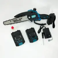 Акумуляторна ланцюгова міні пила 20 см у кейсі Krafftec (36V 4 Ач) + 2 акумулятори та індикатором заряду
