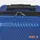 Чемодан маленький 4 колеса Ricco Grande T1ABS600blue-M
