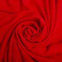 Ткань шифон креп однотонный красный