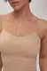 Короткий топ на бретелях из люрекса - бежевый цвет, ONE SIZE (есть размеры)
