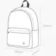 Рюкзак Xiaomi Runmi 90 Ninetygo Youth College Backpack Deep Red 15L