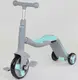 Самокат детский 3 в 1 Best Scooter, с PU колёсами (свет+музыка). Grey and Turquoise (90792)