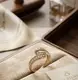 Позолоченное женское кольцо с цирконами код 259 18