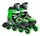 Роликовые коньки Best Roller. Размер 30-33: 17-18.5 см, светящиеся PU колёса. Green (151221)
