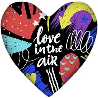 Подушка сердце XXL Love in the air 57x57 см (6PS_18L033)