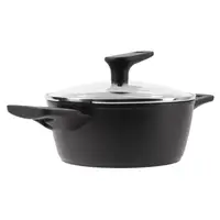 Кастрюля с крышкой Bergner Copper BG-30293-BK 20 см черная
