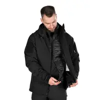 Комплект 2в1 Куртка SoftShell з підстібкою (9488+9489) Чорна (9490), S