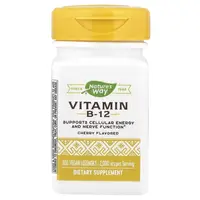 Витамины и минералы Nature's Way Vitamin B-12, 100 пастилок Вишня