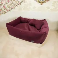 Лежак для собак и котов Барс бордо №3 60х85х21