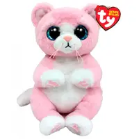 Мягкая игрушка TY Beanie Розовый котенок 15 см