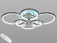 Люстра потолочная с LED подсветкой 8022-00/6HR LED RGB dimmer 150W DH