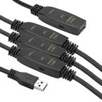 Активный удлинитель PowerPlant USB 3.0 AM – AF, 30 м