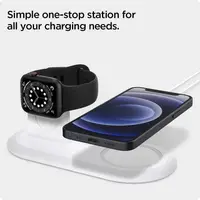 Подставка Spigen Mag Fit Duo для зарядного устройства MagSafe/ Apple Watch/ Airpods (AMP02797)