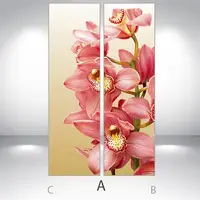 Самофіксуюча наклейка на холодильник магнітна, 180 х 60 см, Лицева + Ліва (А)