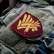 Шеврон на липучке 95 Бригада ДШВ ВСУ бордо орел 8х9,5 см вышитый патч нашивка