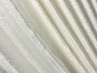 Комплект штор (2шт. 2х2,75м.) из ткани софт Вензель. Цвет молочный. Код 2048ш 32-406
