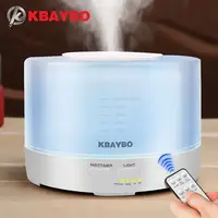 Настольный увлажнитель воздуха для комнаты с подсветкой Kbaybo L500, 7 цветов, 500 мл, пульт ДУ