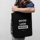 Экосумка "Good luck mudak", Черный, английский