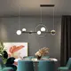 Люстра светодиодная подвесная LED светильник для квартиры на потолок лэд 26633 Черный 30-190х15х120 см.