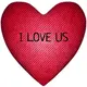 Подушка сердце XXL I love us 57x57 см (6PS_15L089)
