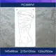 Трафарет для покраски Романтика-2, одноразовый из самоклеящейся пленки 242 х 116 см