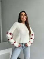 Светр AO147 Молочний Oversize S-L