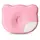 Подушка ортопедична дитяча BabyComfort PAPAELLA 27×22×3 см з ефектом пам'яті, у формі ведмедика рожева