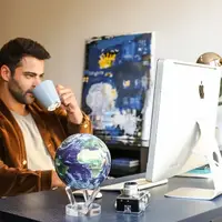 Гироглобус Solar Globe Mova Земля в облаках 15,3 см (MG-6-STE-C)