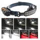 Фонарь налобный аккумуляторный BL-W690-LTS+SMD (белый/красный свет) с датчиком движения Type-C zoom