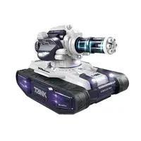 Танк на радіокеруванні Tank, пульт 2.4 GHz, акумулятор 3.7 V, стріляє орбізами, генерує пару, звуки. Multicolor (156493)