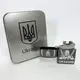 Дуговая электроимпульсная зажигалка USB Украина (металлическая коробка) HL-449. Цвет: черный