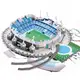 Стадион Манчестер Сити. Огромные 3D пазлы "Etihad Stadium"  Трехмерный конструктор-головоломка.