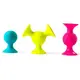 Набор сенсорных погремушек на присосках Fat Brain Toys pipSquigz 3 шт. (F089ML)