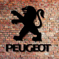 Интерьерный настенный значок Peugeot из дерева