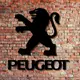 Интерьерный настенный значок Peugeot из дерева