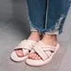 Шлепанцы женские Fashion June 3604 41 размер 26 см Бежевый
