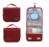 Дорожный органайзер для косметики Travel Wash Bag. Бордовый