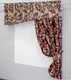 Кухонный комплект (270х170см.) шторка с ламбрекеном. Цвет бордовый с золотистым. Код 097к 50-918