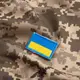 Набор шевронов 2 шт на липучке Флаг Украины 3х5 см вышитый патч нашивка шеврон Украина