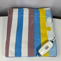Електропростирадло з кольоровим малюнком Lux Байка Туреччина 120x155 см 55143 Смужка-ромашка